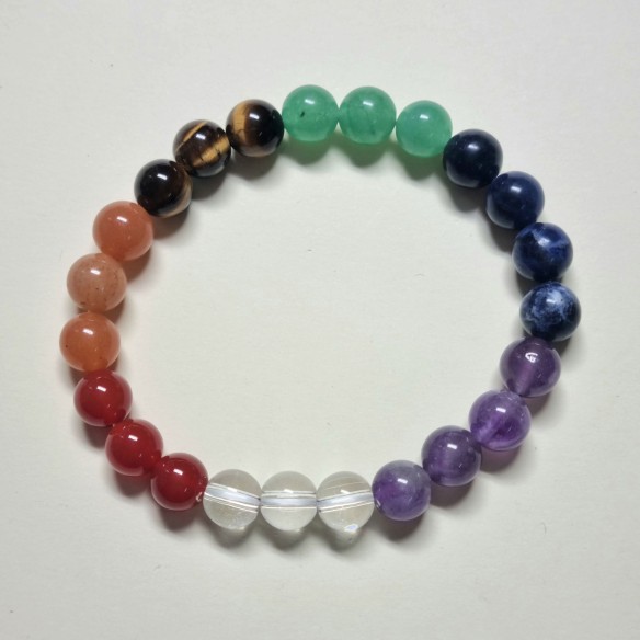 Brazalete bolas 8mm de chakras