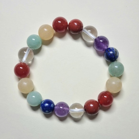 Brazalete bolas 10mm de chakras