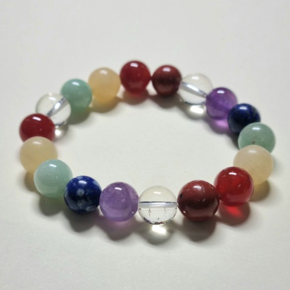 Brazalete bolas 10mm de chakras