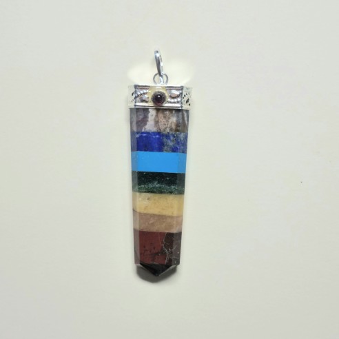 Colgante punta cabujón de chakras