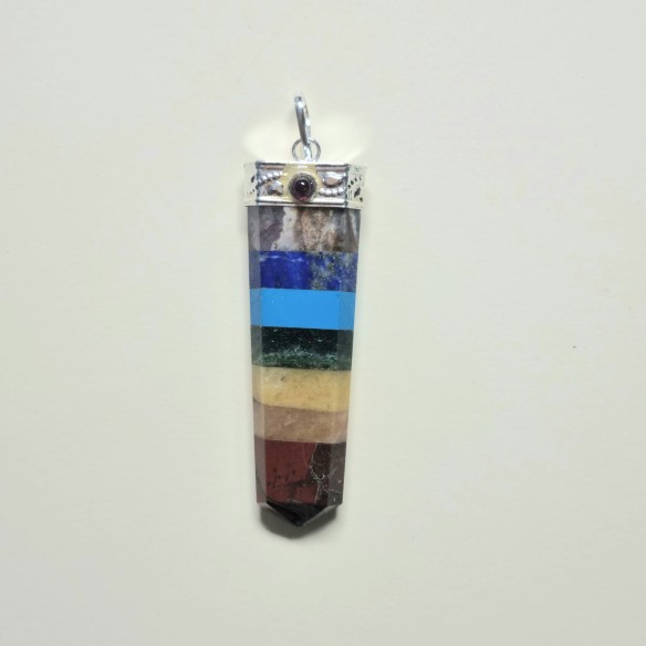 Colgante punta cabujón de chakras