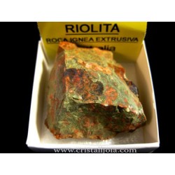 Mineral de colección 4x4 riolita