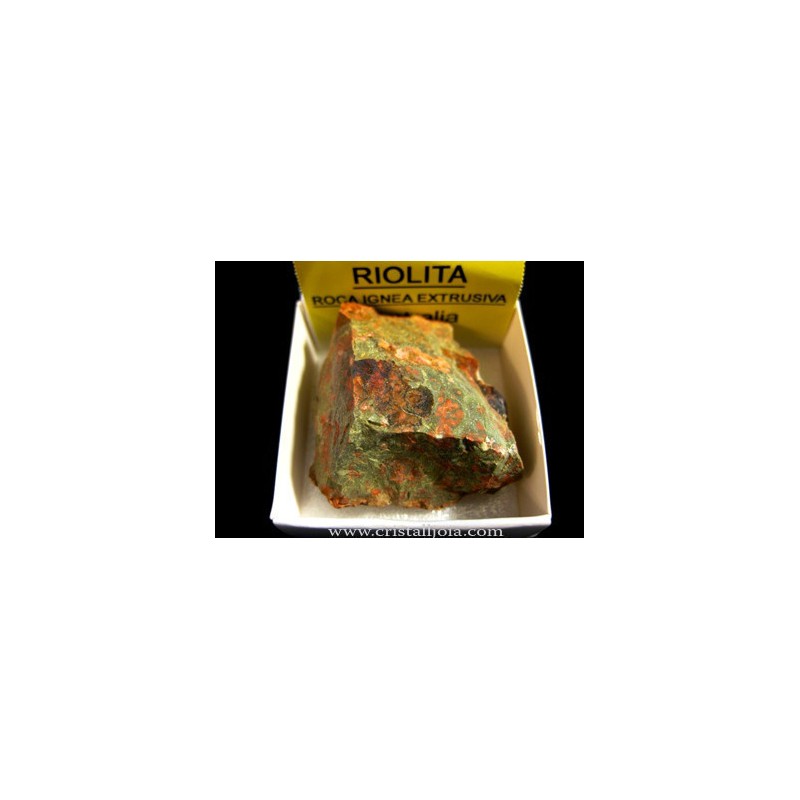 Mineral de colección 4x4 riolita