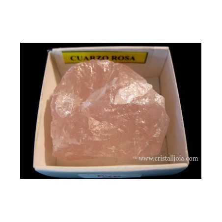 Mineral de coleccion 4x4 cuarzo rosa