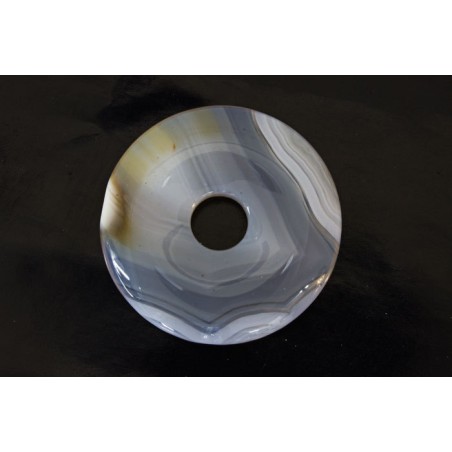 Donut ágata gris  47mm