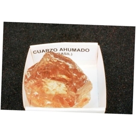 Mineral de colección 4x4 cuarzo ahumado