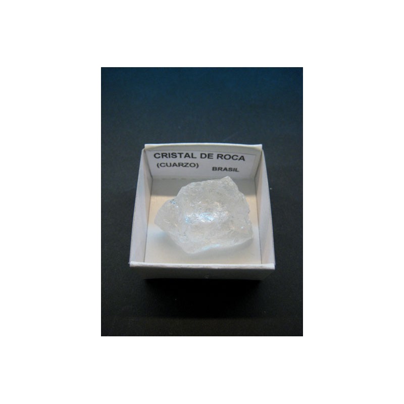 Mineral de coleccion 4x4 cuarzo cristal de roca