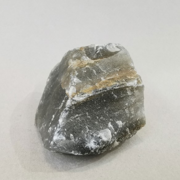 Gray aragonite mineral for collection – Peru at Cristalljoia