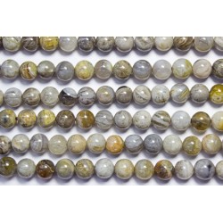 Ágata gris hilo bolas 4mm