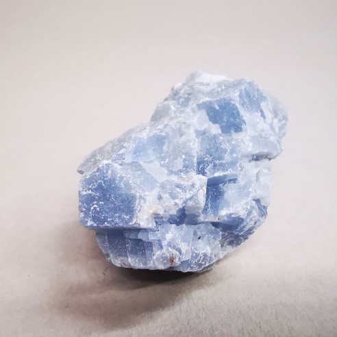 Blue calcite mineral for collection – Mexico at Cristalljoia