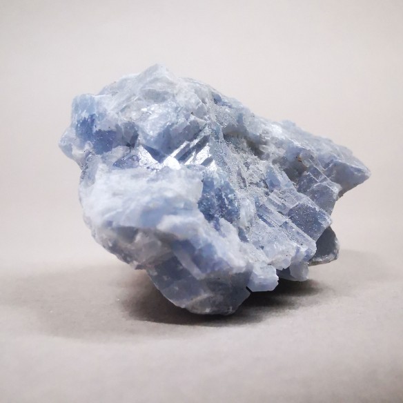 Blue calcite mineral for collection – Mexico at Cristalljoia