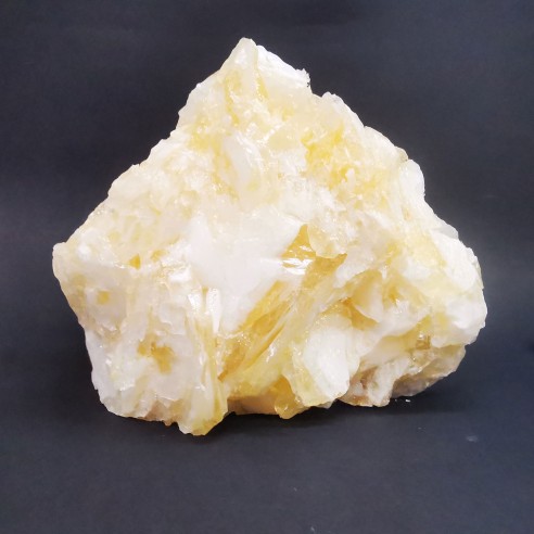 Yellow calcite mineral for collection – Mexico at Cristalljoia