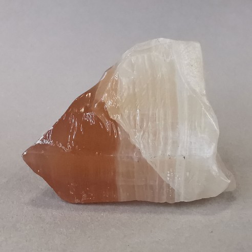Peach calcite mineral for collection – Mexico at Cristalljoia