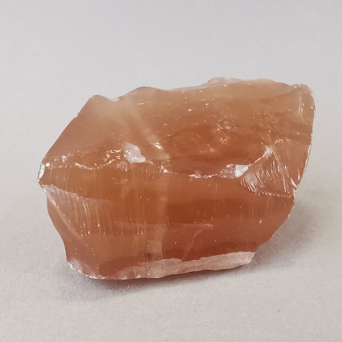 Peach calcite mineral for collection – Mexico at Cristalljoia