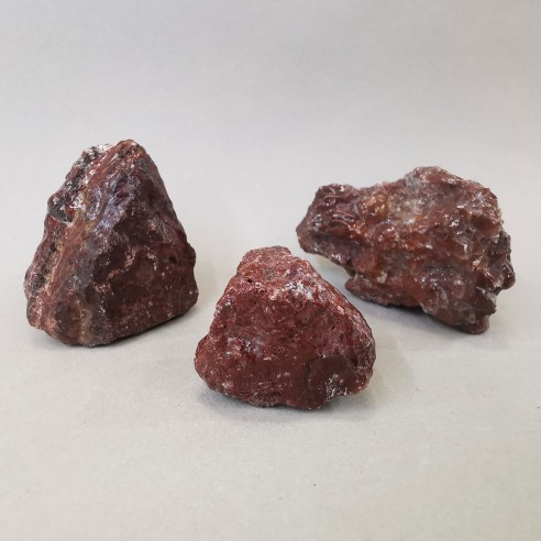 Red calcite mineral for collection – Mexico at Cristalljoia