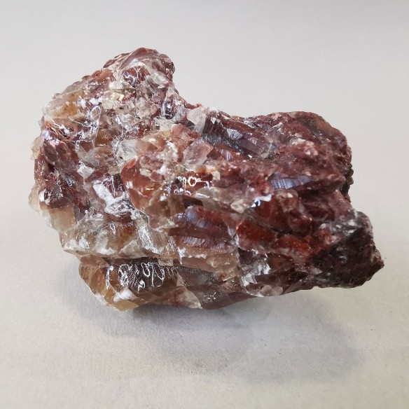 Red calcite mineral for collection – Mexico at Cristalljoia
