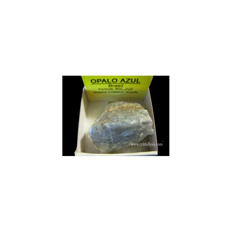 Mineral de coleccion 4x4 opalo azul