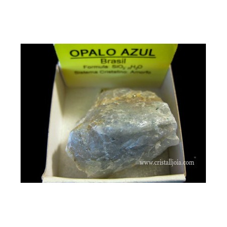 Mineral de coleccion 4x4 opalo azul