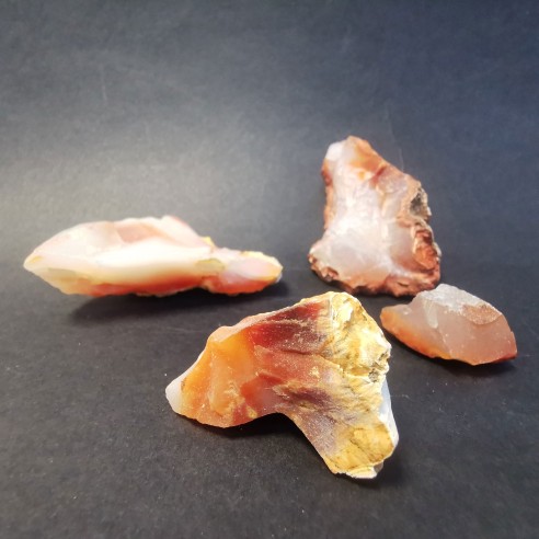 Bicolor carnelian mineral for collection – Madagascar