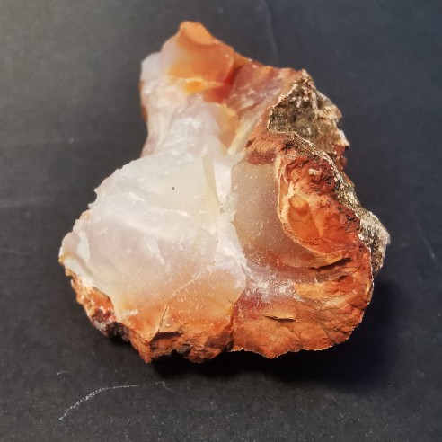 Bicolor carnelian mineral for collection – Madagascar