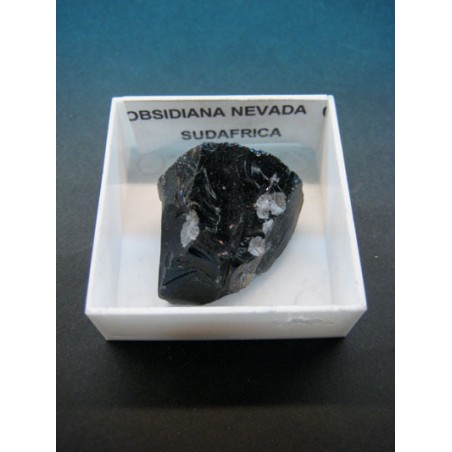 Mineral de coleccion 4x4 obsidiana nevada
