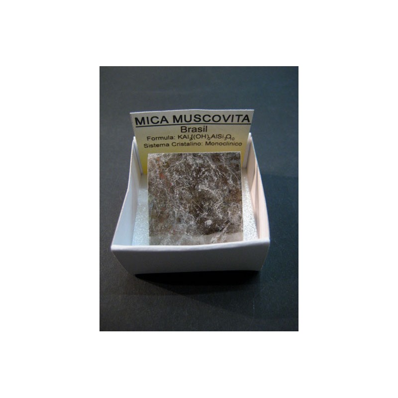 Mineral de coleccion 4x4 mica moscovita