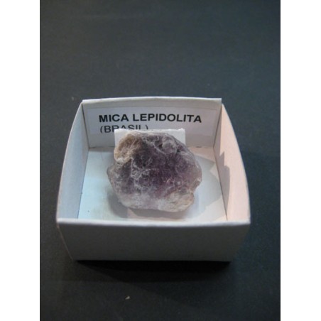 Mineral de coleccion 4x4 lepidolita-mica