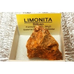 Mineral de colección 4x4 limonita