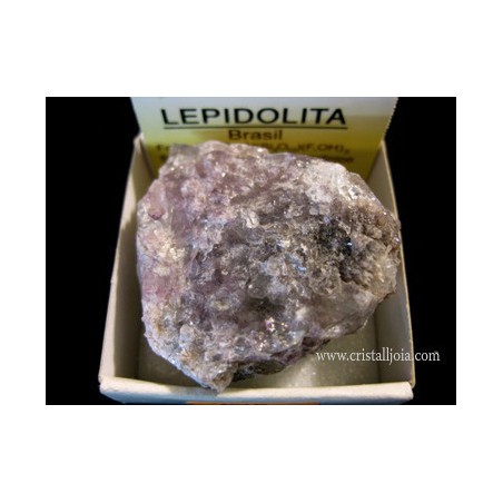Mineral de coleccion 4x4 lepidolita