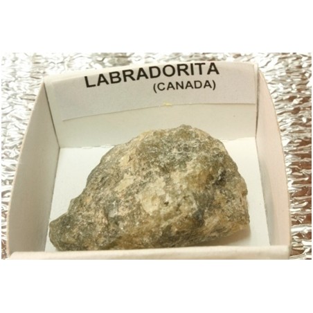 Mineral de colección 4x4 labradorita