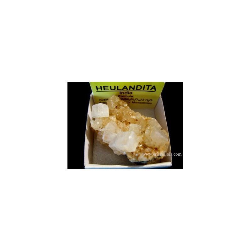 Mineral de coleccion 4x4 heulandita