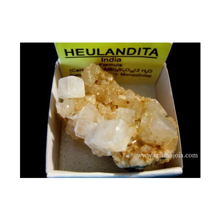 Mineral de coleccion 4x4 heulandita