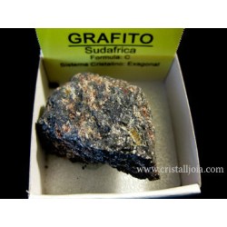 Mineral de colección 4x4 grafito
