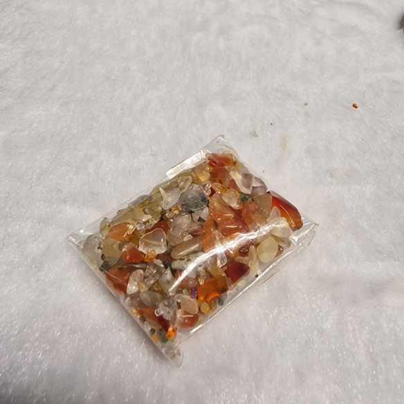 Bolsita mineral rodado mini de cornalina