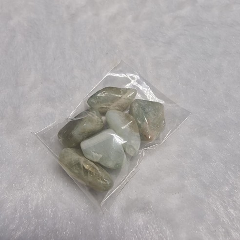 Bolsita mineral rodado mini de prasiolita