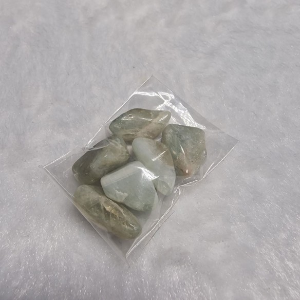 Bolsita mineral rodado mini de prasiolita