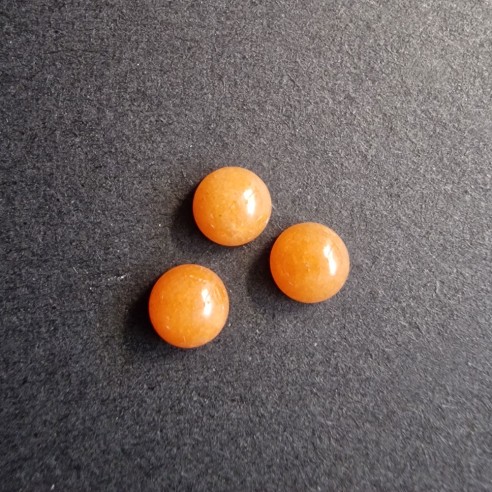 Cabochão 6mm de cornalina