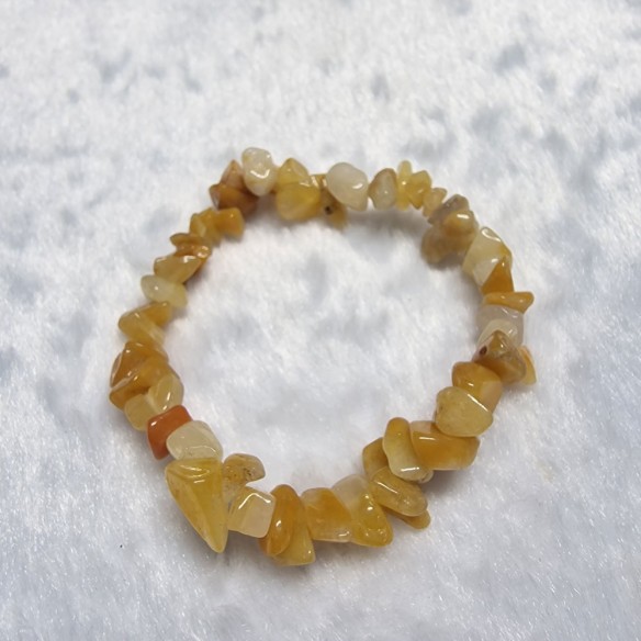 Pulseira chip de jade amarelo