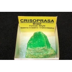 Mineral de colección 4x4 crisoprasa