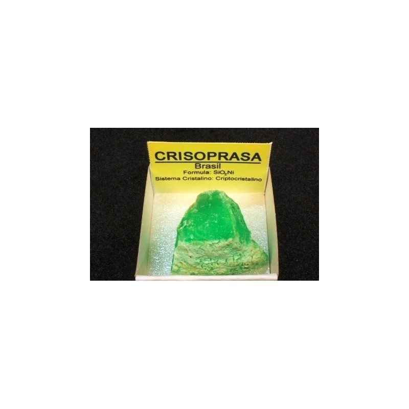Mineral de colección 4x4 crisoprasa