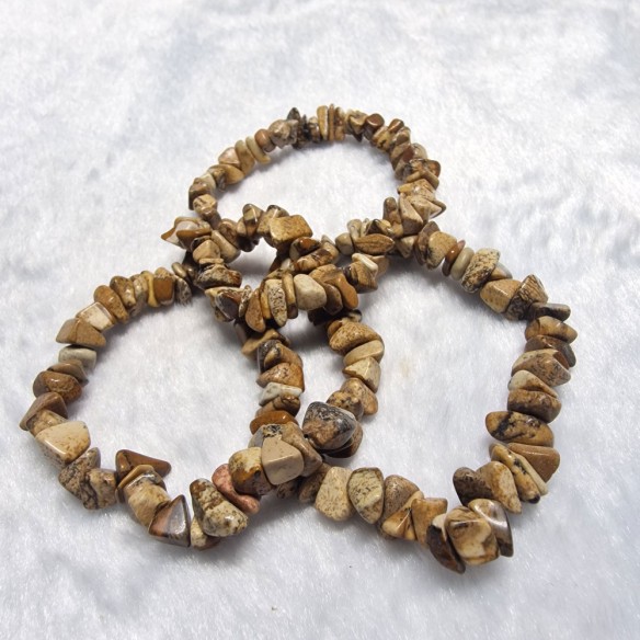 Pulseira chip de jaspe paisina