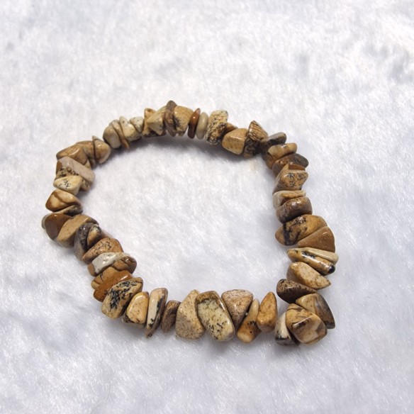 Pulseira chip de jaspe paisina