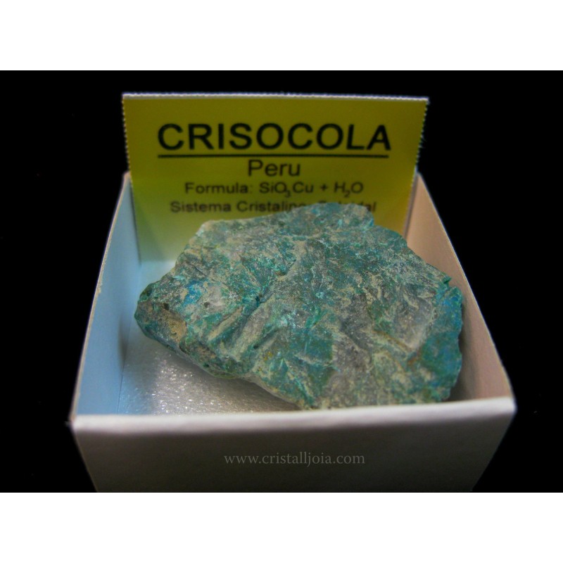Mineral de colección 4x4 crisocola