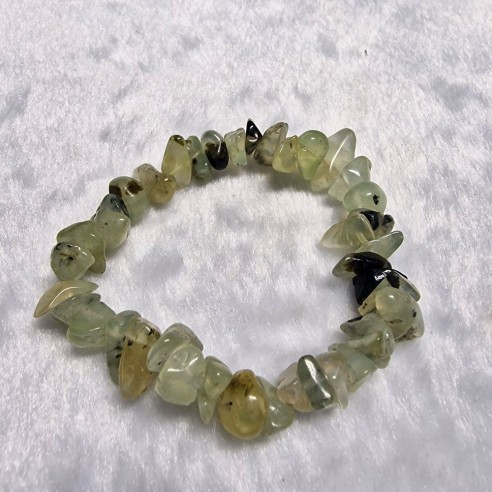 Pulseira chip de prehnita