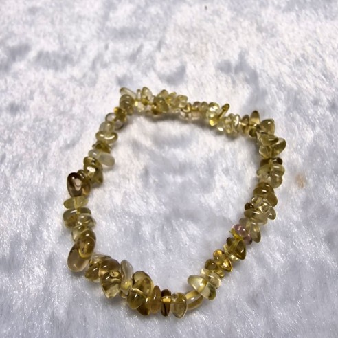 Pulseira chip de quartzo citrino