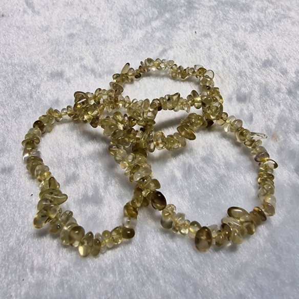 Pulseira chip de quartzo citrino