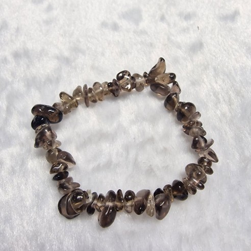 Pulseira chip de quartzo fumê
