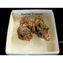 Mineral de coleccion 4x4 cobre nativo rama