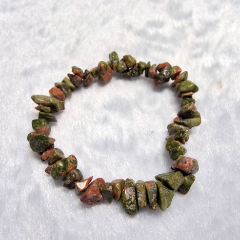 Pulseira chip de unakite