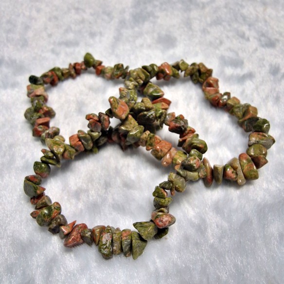 Pulseira chip de unakite